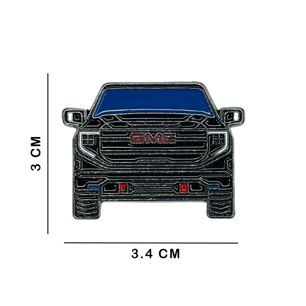 Sticky Metal Badge - GMC Black