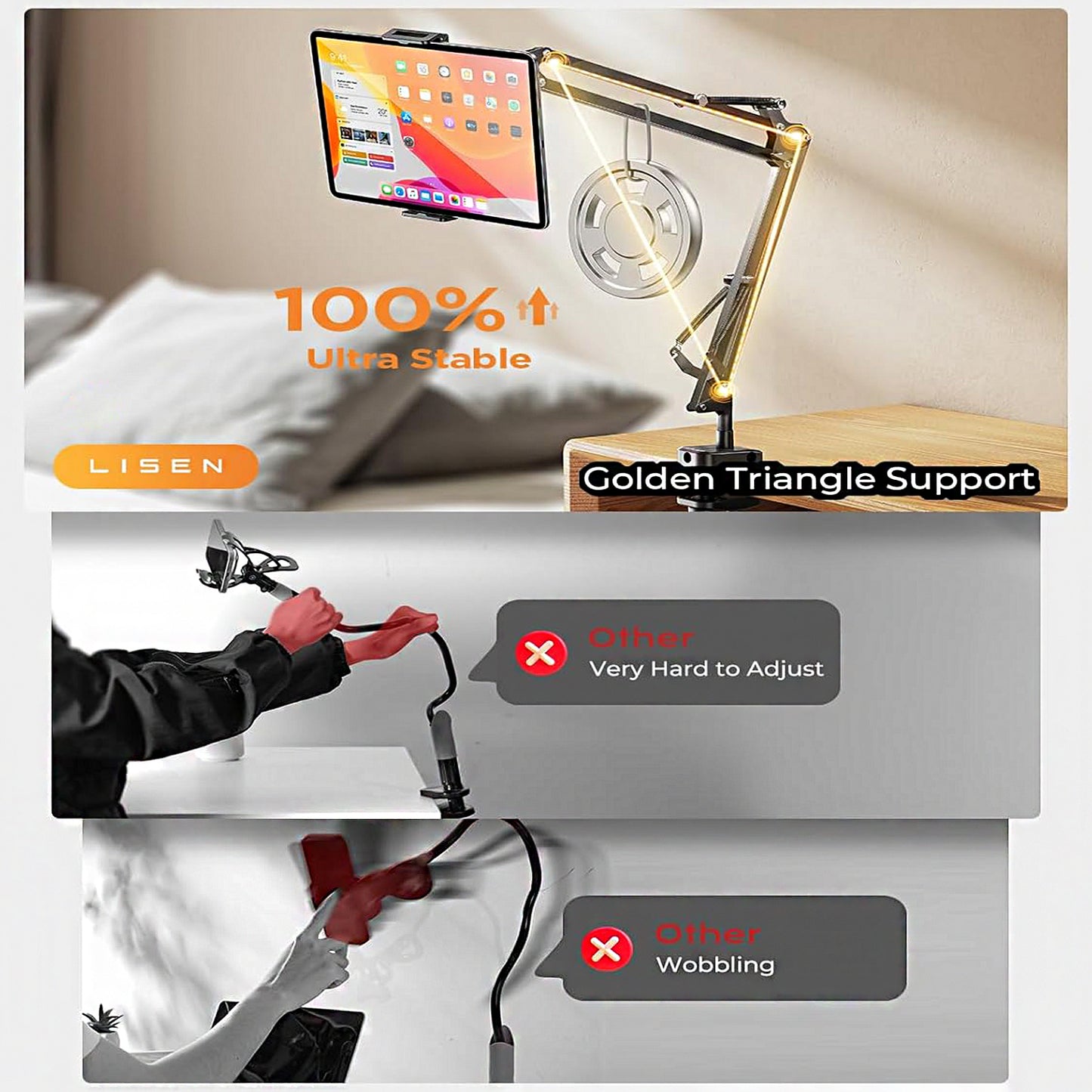 Lisen Tablet, Phone Stand for Desk